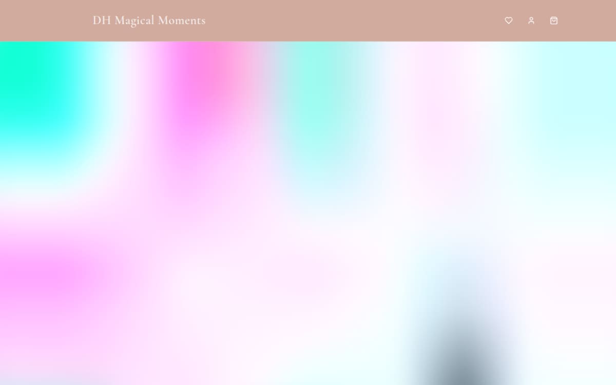 Screenshot van de DH Magical Moments website gebouwd door CodeMeesters